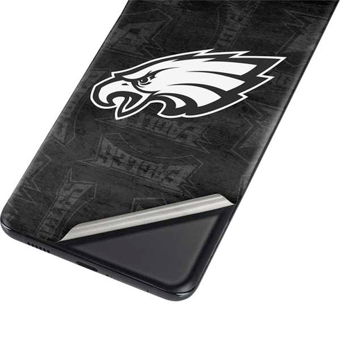 NFL Philadelphia Eagles Black & White Galaxy S21 Plus 5G Skin
